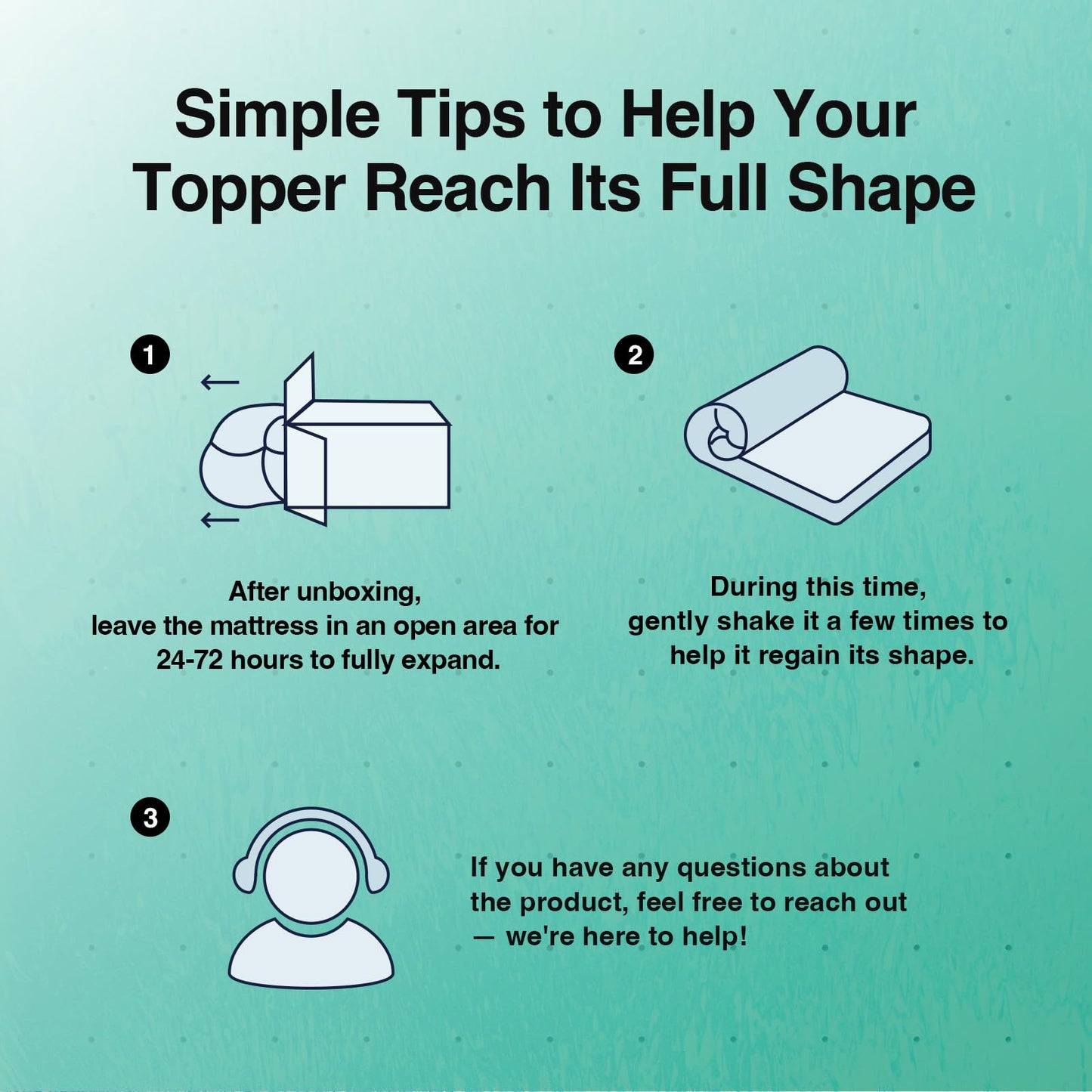Novilla Twin Memory Foam Mattress Topper 2 Inch, Cooling Gel Infused, Ventilated Pressure Relief Pad, Soft Comfort for Sofa, RV, Camper, Dorm Room