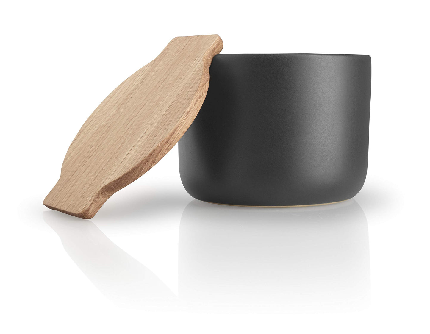 Eva Solo | Nordic Kitchen Salt Cellar with Oak Lid | Stylish for both kitchen use and table serving | Danish Design & Functionality | Tools Kitchen Gadgets & Accessories