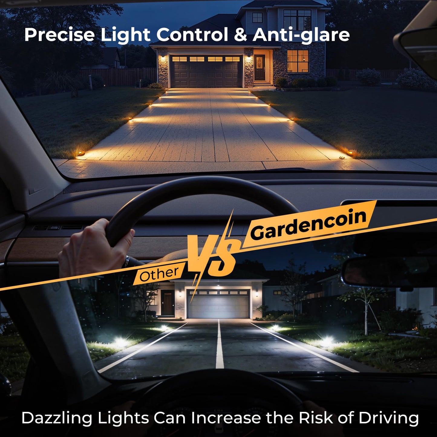 Gardencoin Brass Well Lights Outdoor 12V LED Low Voltage Landscape In Ground Light Waterproof Up Lighting Fixture, Bronze Accent Lighting Fixture Without MR16 Bulb, 4 Pack