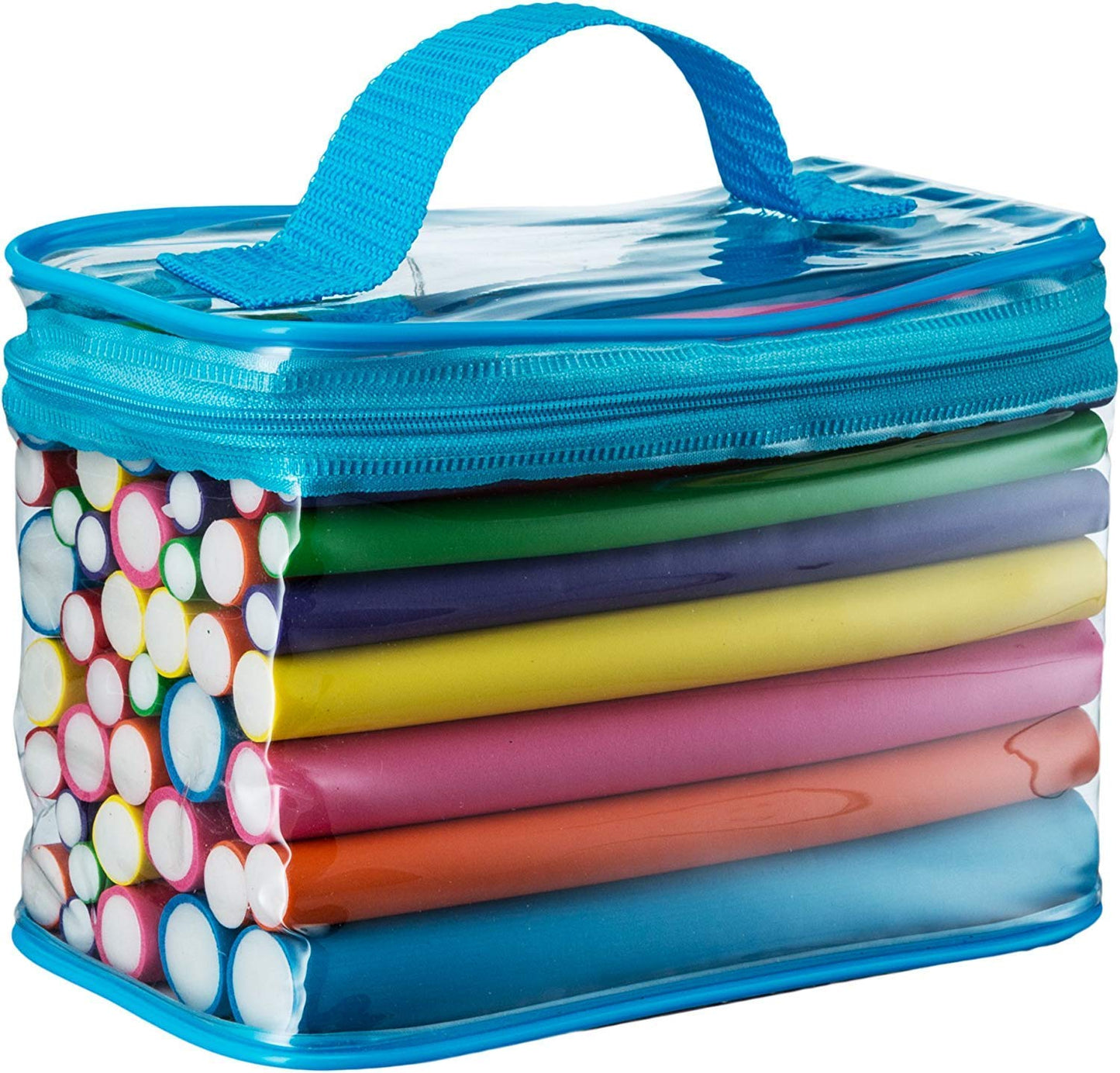 Salon Heatless Flexible Hair Rollers Curlers 42-pack 7" Soft Foam Flexi Twist Curling Rods for Short Long Hair