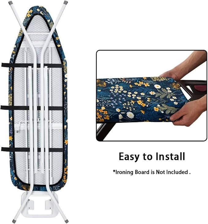 Retro Floral Print Ironing Board Cover Home Decor Accessories Iron Board Pad