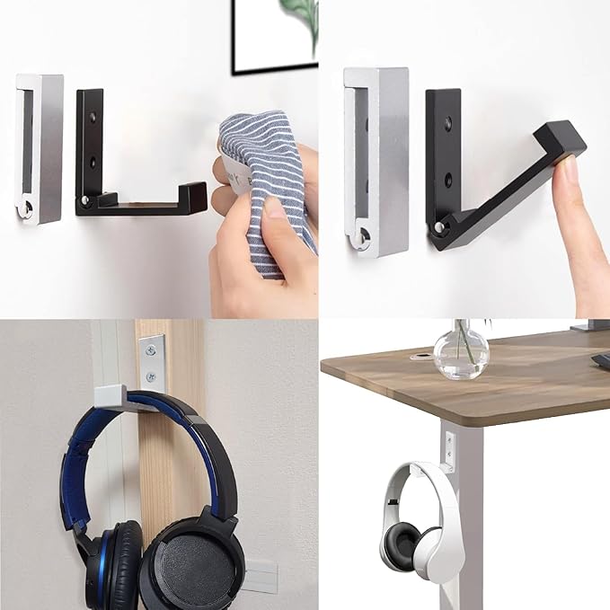 OHIYO 4pcs Folding Coat Hooks Heavy Duty Wall Hooks