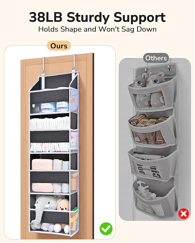 ULG 1 Pack Small Over Door Organizer