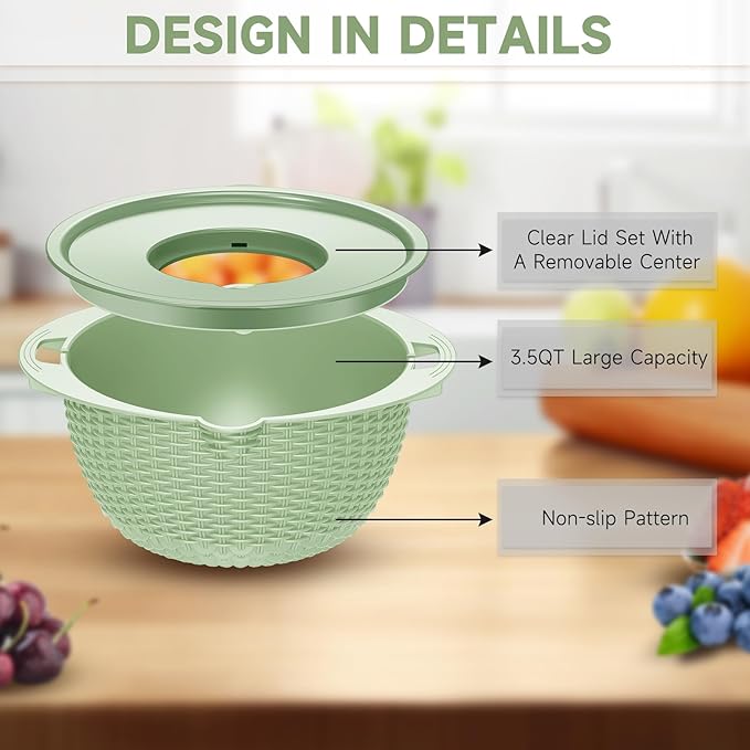 4-1 Strainer Bowl with Lid Set