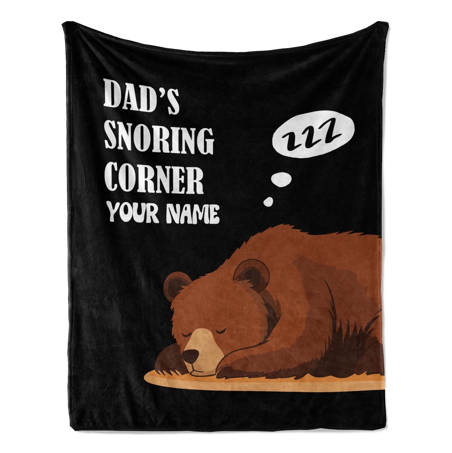 Jekeno Personalized Dad Gifts for Women Men, Dad Blanket Print, Custom Blanket with Name Flannel Blankets Customized Throw Blankets 50"x60"