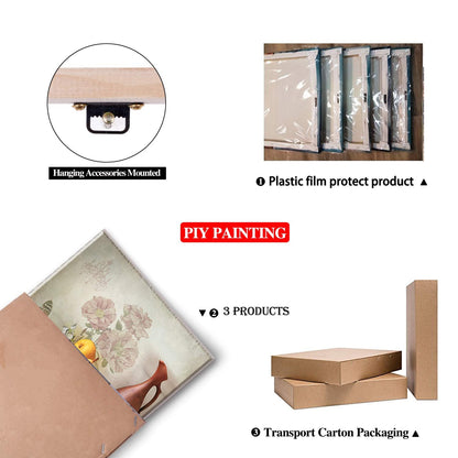 Piy Painting Table food painting, fruit picture on Canvas, Orange Canvas image with Frame ready hanging Décor Decorative arts for Living Room Bedroom nice birthday Gift, New year Present