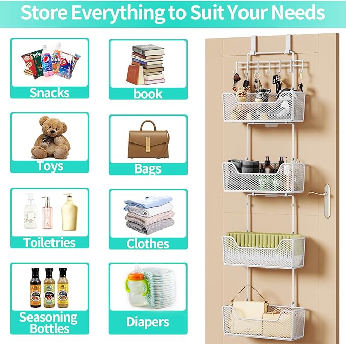 HapiRm Over Door Organizer Storage