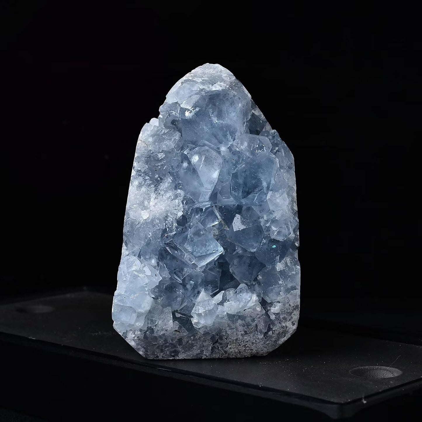 FZBHRO Natural Blue Celestite Cluster Tower Healing Crystal Stone Collection Mineral Specimen Home Office Decor Meditation Gifts 0.8-1.3 Pound