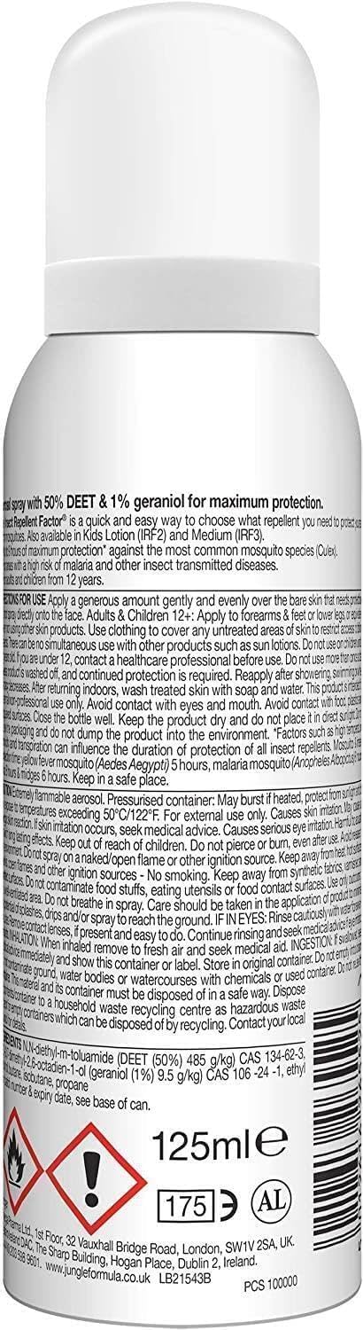 Jungle Formula Maximum Any Destination 125Ml Aerosol, (Pack of 3)