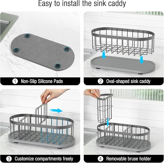 Kitchen Sink Caddy Organizer, Sponge Holder