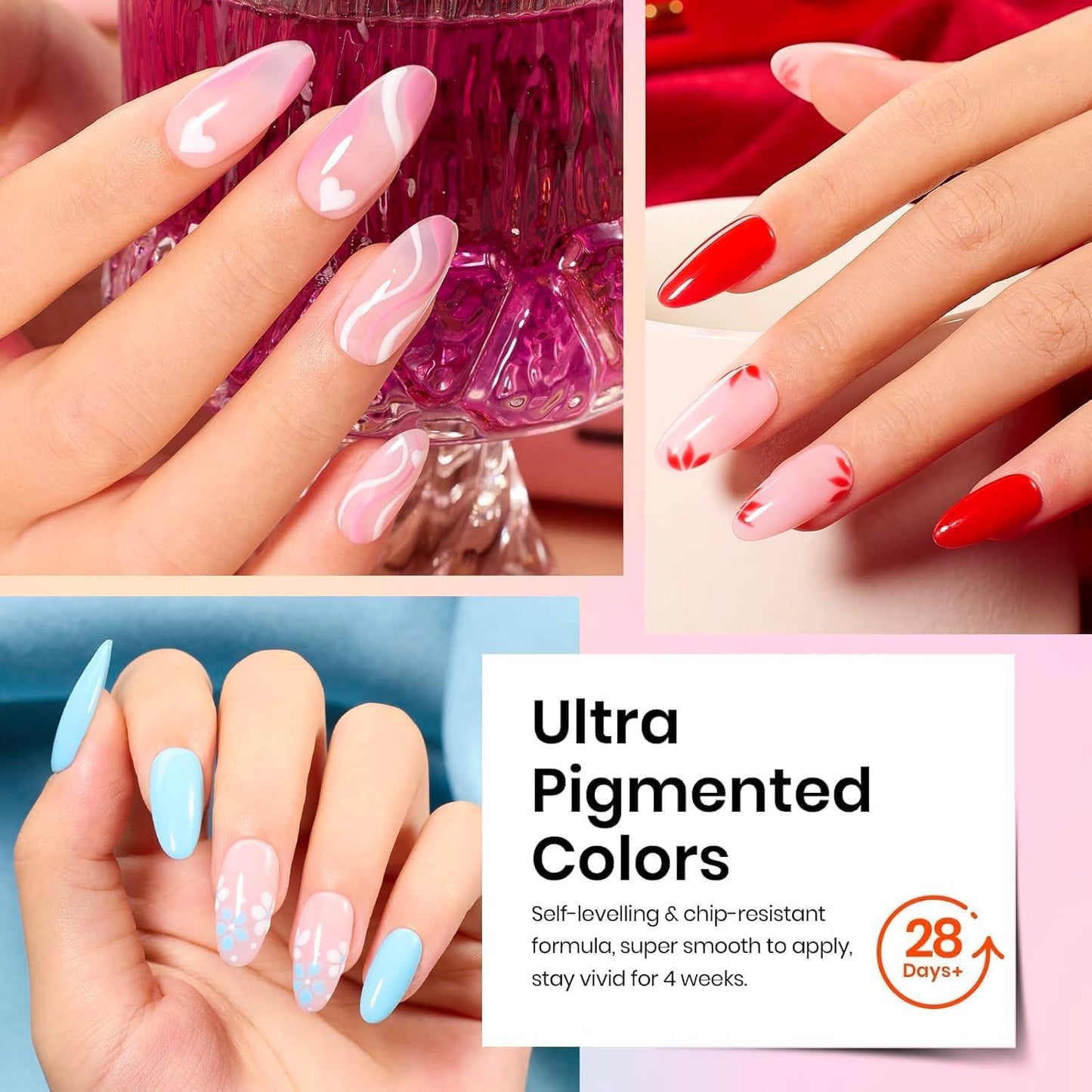Beetles Halloween Gel Nail Polish - 39 Pcs Jelly Nail Set Glitter Changing Nail Polish Kit Treasure Box Collection with 3Pcs Base Matte and Glossy Top Soak Off Nails