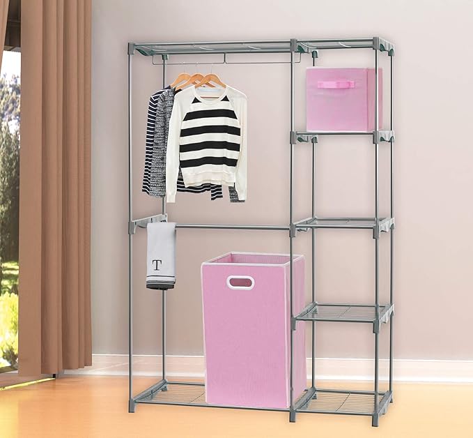 Simple Houseware Foldable Closet Laundry Hamper Basket