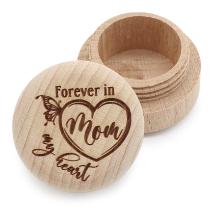 Liannan Custom lock of hair keepsake Box,Personalized Memorial Gift For Loss In Memory of Loved One,Remembrance，Sympathy, Bereavement Gift Mum Dad (heart mom)