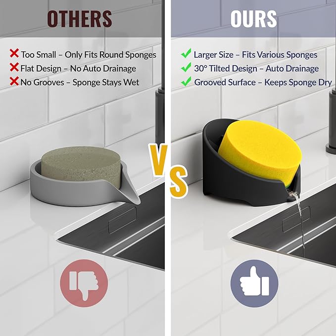NiHome Silicone Sponge Holder Compatible