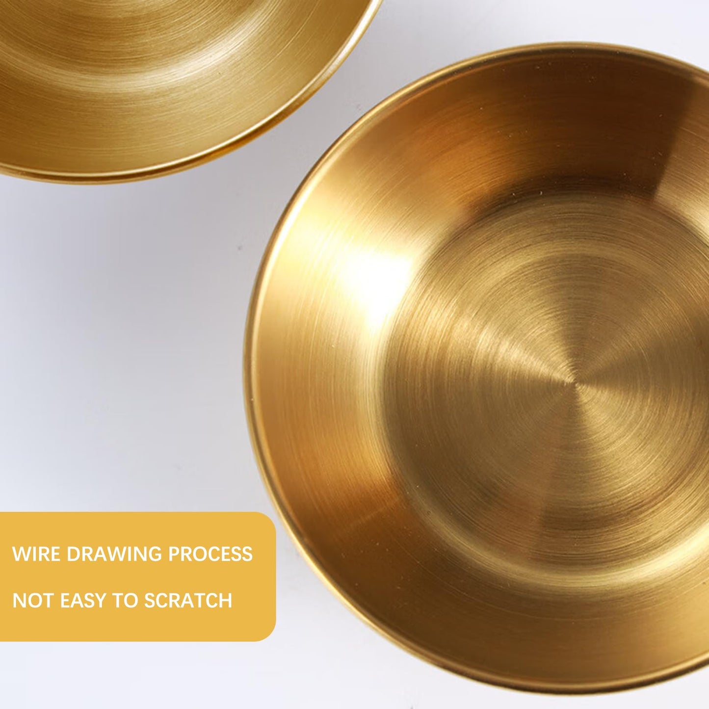 Vyooxcy 5 Pcs Gold Stainless Steel Sauce Dip Bowls，Mini Individual Saucers Bowl Round Seasoning Dishes Sushi Dipping Bowl Appetizer Plates