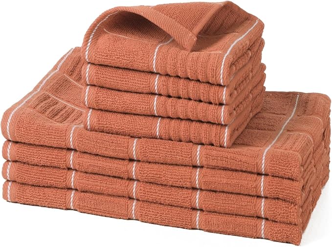 Glynniss Kitchen Towels and Dishcloths Set, Four Kitchen Dish Towels 16x26