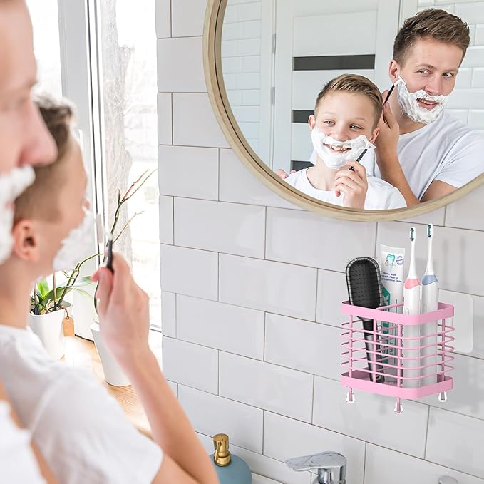 Luxspire Toothbrush Holders for Bathroom, Stainless Steel Electric Toothbrush