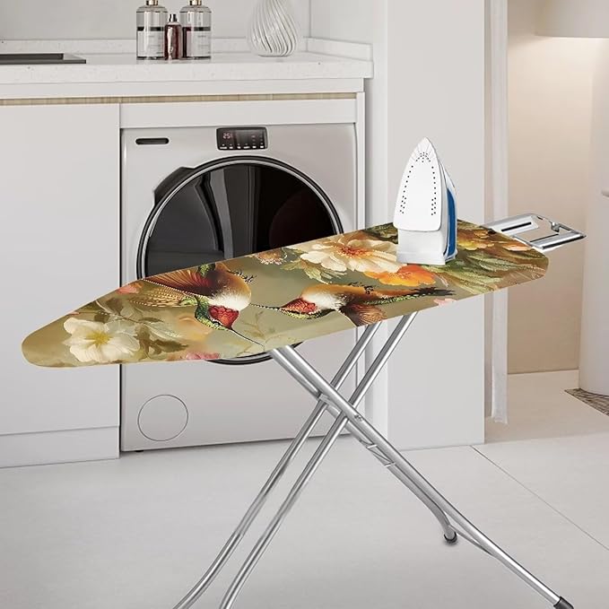 Hummingbird Floral Ironing Board Cover Heat Resistance and Resist Scorching