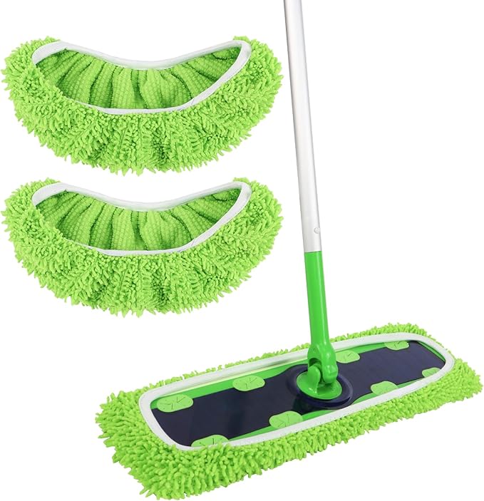 2 Pack X-Large Reusable 100% Coral Fleece Mop Pads Compatible