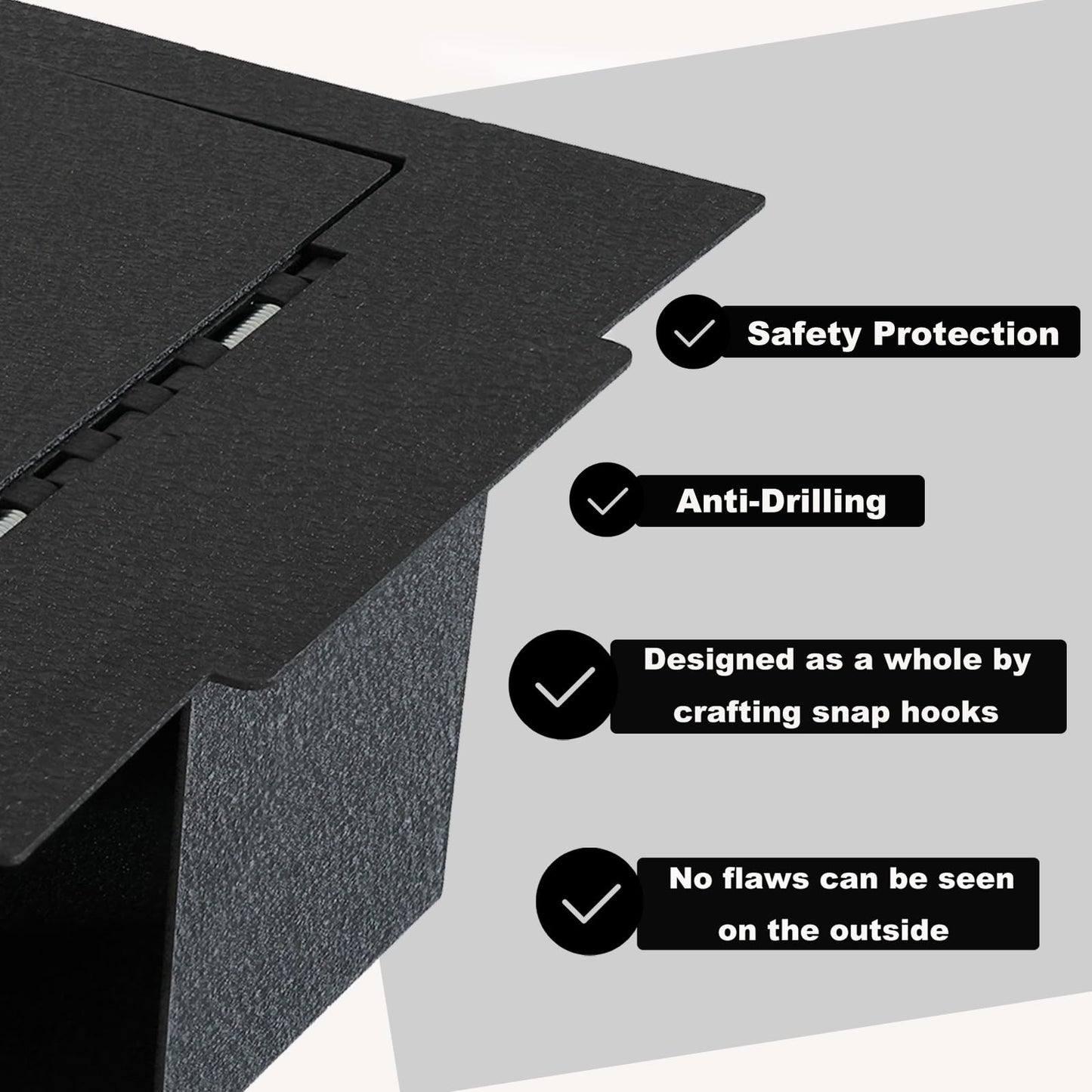 Center Console Gun Safe Vault - KEREN Vehicle Safe Vault Compatible with Kia Carnival 2021-2026, Anti-Theft High Security Armrest Lock Box with 4-digit Lock.