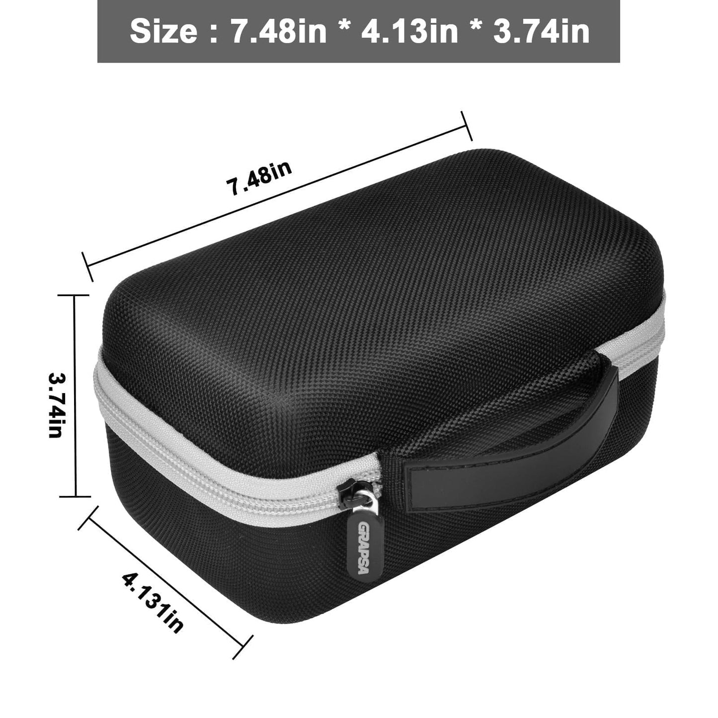 Case Compatible with Anker Prime Power Bank 25000, 26250, 27650, 20100mAh & 100W Charging Base, Storage Travel Holder for Anker Laptop 737 Portable Chargers Prime USB C Cable, Adapter (Box Only)-Black