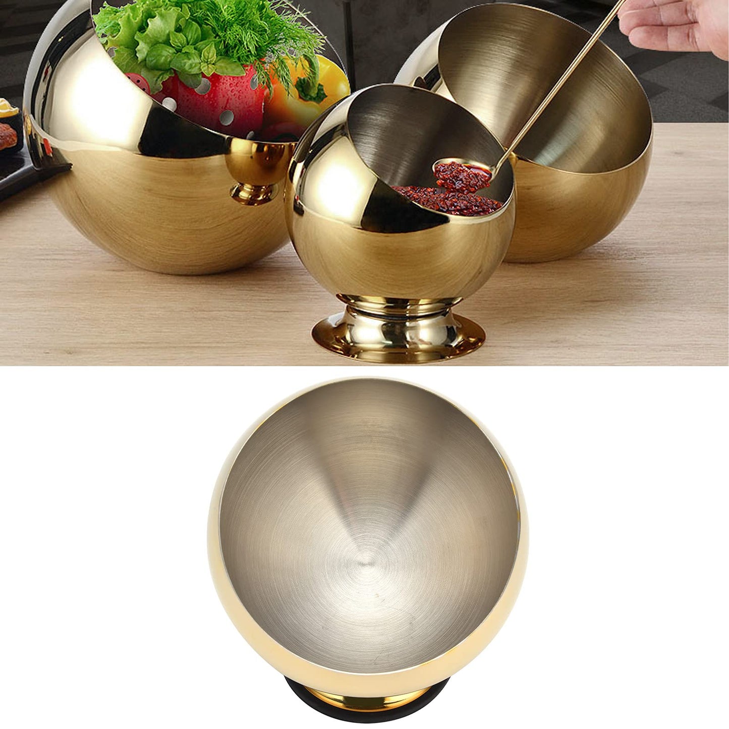 Tomotato Stainless Steel Sugar Bowl, Oblique Mouth Sugar Bowl Sugar Cube Holder, Candy Jar Cookies Mints Holder Bowl, Hot Pot Restaurant Seasoning Jar Condiment Pot for Home Kitchen Coffee Bar (M)