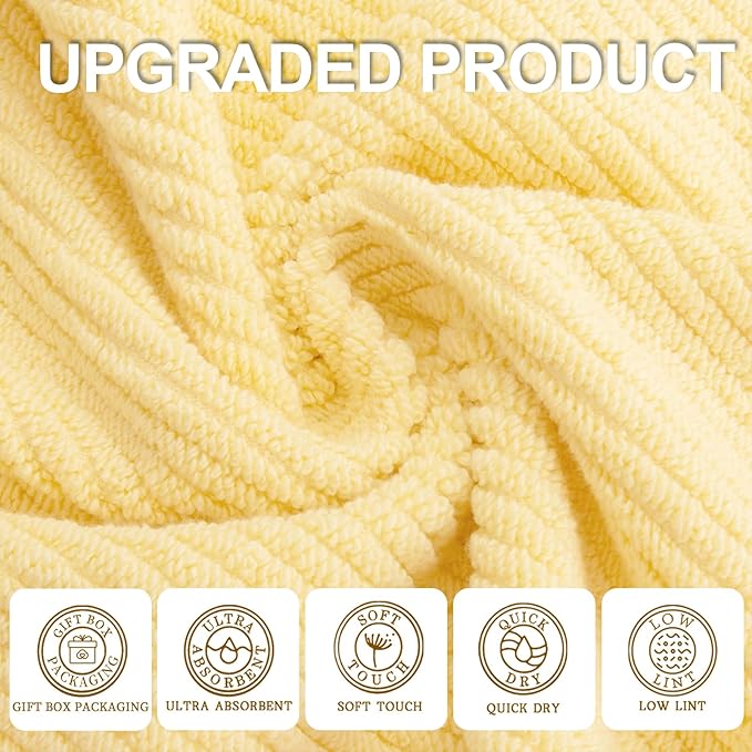 VOOVA & MOVAS Yellow Hand Towels
