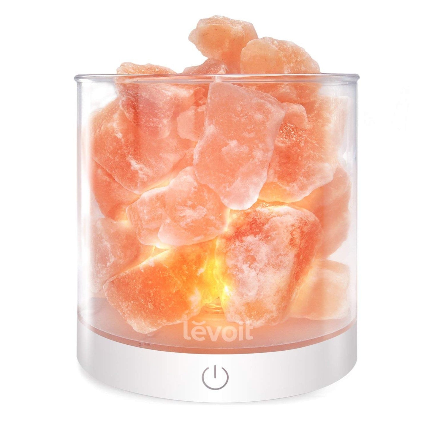 LEVOIT Himalayan Salt Lamp Crystal Rock, Hymilain Sea Salt Lamps, Pink Crystal Salt Rock Lamp,Gift Lamp, Night Light,(ETL Certified) Dimmable Touch Switch, Cora