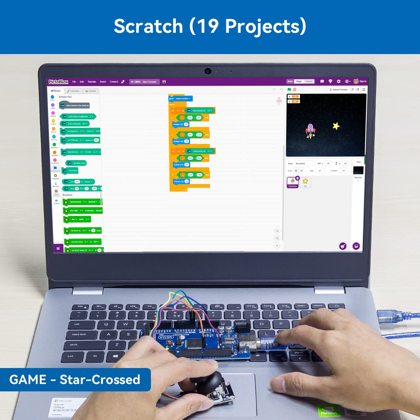 SunFounder Project The Most Complete Electronics Starter Kit Compatible with Arduino Mega 2560 R3 Mega328 Nano, 73 Tutorials Included