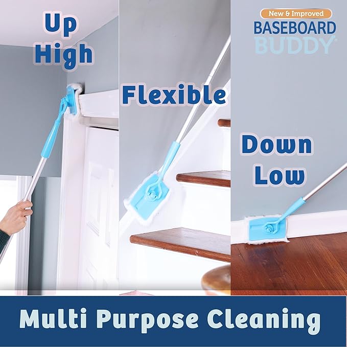 Baseboard Buddy | Lightweight Home Cleaning Essential, Moldings & Walls