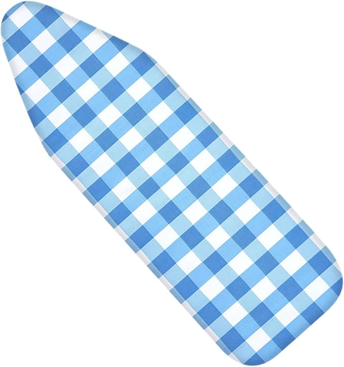 Nuxovilar Blue and White Gingham Ironing Board Cover, This Cover Fits Most