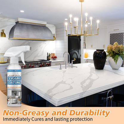 WEYSTOM Ceramic Coating Spray Kit – Nano Protective Sealant for Kitchen & Bathroom | Hydrophobic, Anti-Fingerprint & Stain-Resistant Surface Coating, Long-Lasting Shine