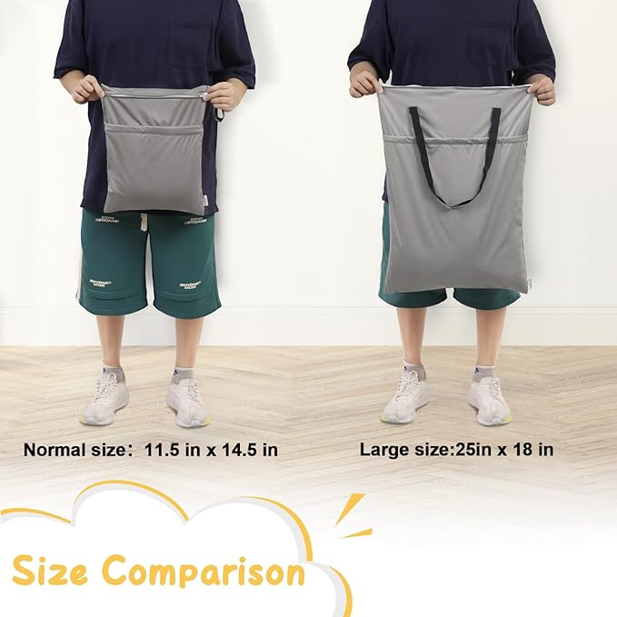 ALVABABY Large Wet Dry Bag Waterproof Hanging Cloth Diaper