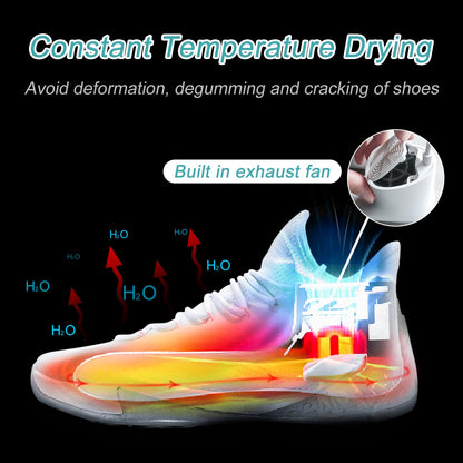 Electric Shoe Dryer and Deodorizer with Timer - Shoes Boots Warmer Socks Gloves Dryer, No Noise Fan | UK Plug