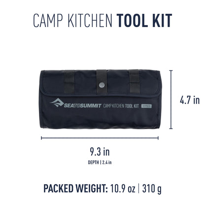 Sea to Summit Camp Kitchen Tool Kit 10-Piece Cooking Utensil and Clean-Up Kit