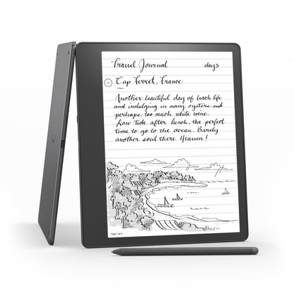 Kindle Scribe (2022 release) - 16 GB, the first Kindle and digital notebook, all in one, with a 10.2" 300 ppi Paperwhite display, with built-in notebook summarisation. Includes Basic Pen