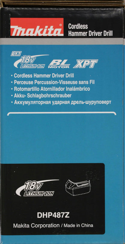 Makita DHP487Z 18V Li-ion LXT Brushless Combi Drill – Batteries and Charger Not Included