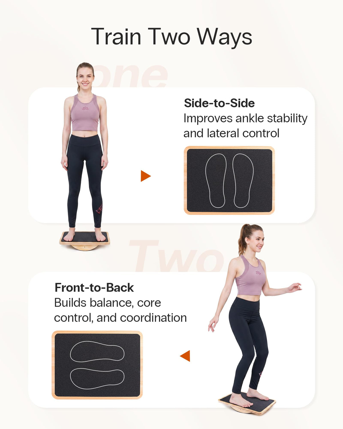 StrongTek Professional Wooden Balance Board, Rocker Board, Wood Standing Desk Accessory, Balancing Board for Under Desk, Anti Slip Roller, Core Strength, Stability, Office Wobble Boards