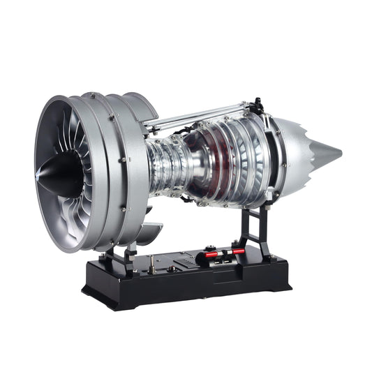 DM121 1/12 Scale Dual Spool Turbofan Engine Model Kit - Build Your Own Functional Jet Engine, 300+ Pcs STEM Educational Hobby Kit