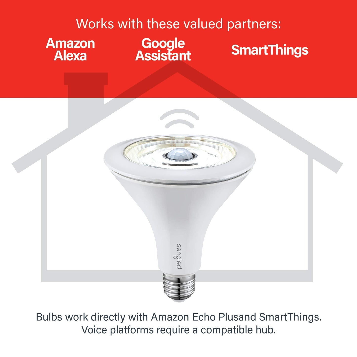 Sengled Smart Light Bulbs, Zigbee Hub Required, Works with Alexa and SmartThings, Voice Control with Google Home and Echo with built-in Hub, Soft White 60W Equivalent A19 Dimmable Smart Bulbs, 4-Pack