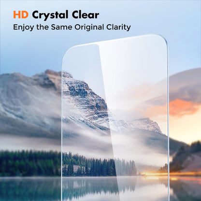 UNBREAKcable 2-Pack Screen Protector for iPhone 16e/13/13 Pro/14, Double Shatterproof Tempered Glass [Easy Installation] [9H Hardness] [99.99% HD] [Case Friendly] for Apple 13 Pro/13/14/16e 6.1 inch