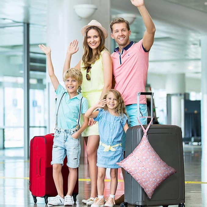 Shappy 2 Pcs Large Travel Laundry Bag Washable Waterproof Wet Dry Large Dirty