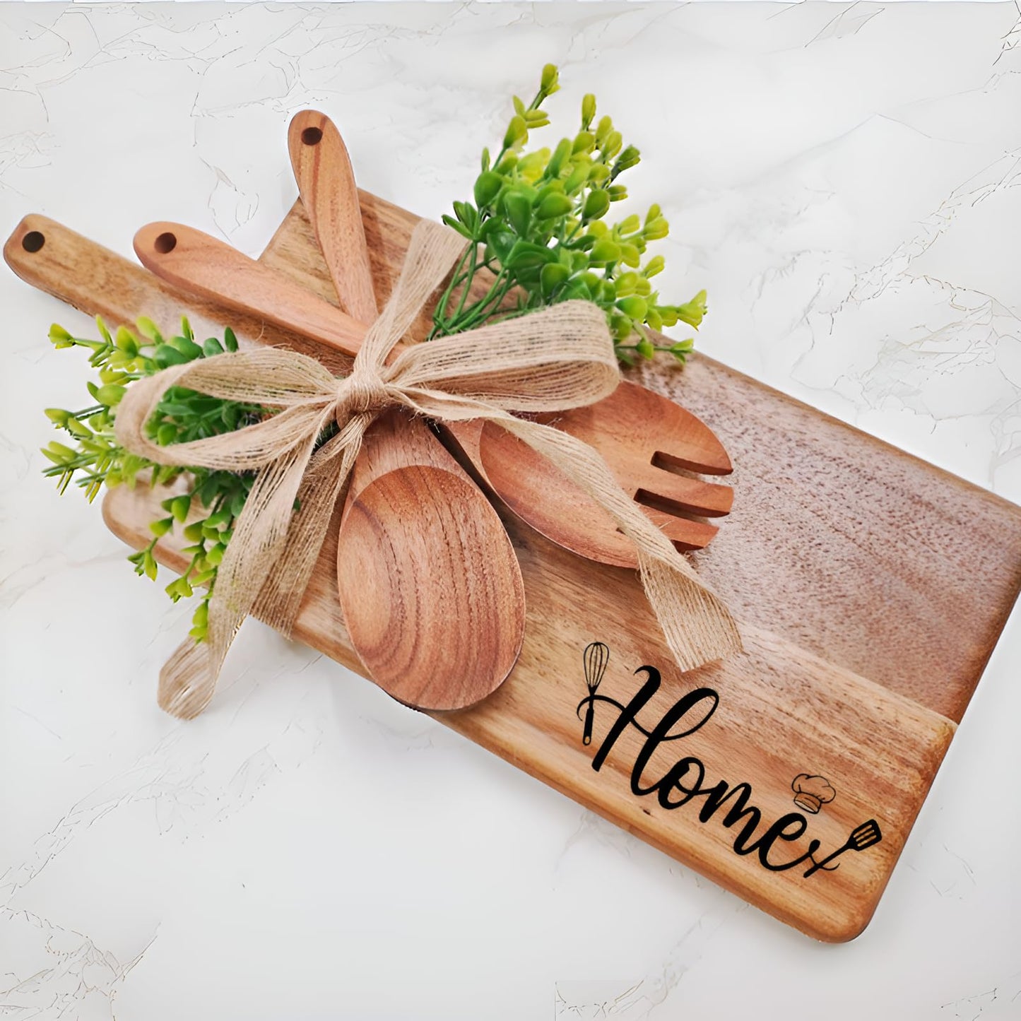 Housewarming Gifts New Home Gift Idea 2026, First Home Gift for Women Men Homeowner, Closing Gifts for Home Buyers, Wooden Cutting Boards Gift Set, New Apartment Essentials New Adventure New Memories