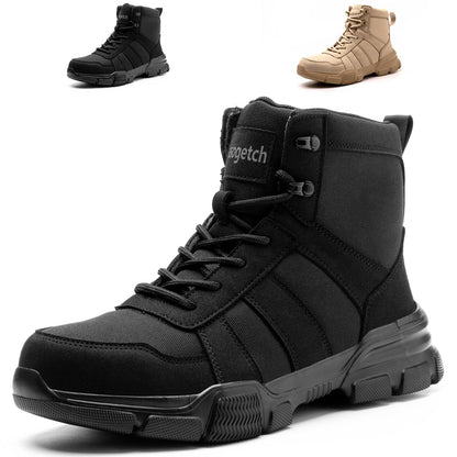 Safety Boots Lightweight Steel Toe Boots Men Women Comfortable Work Boots Shoes Black 10 UK 44 EU 270