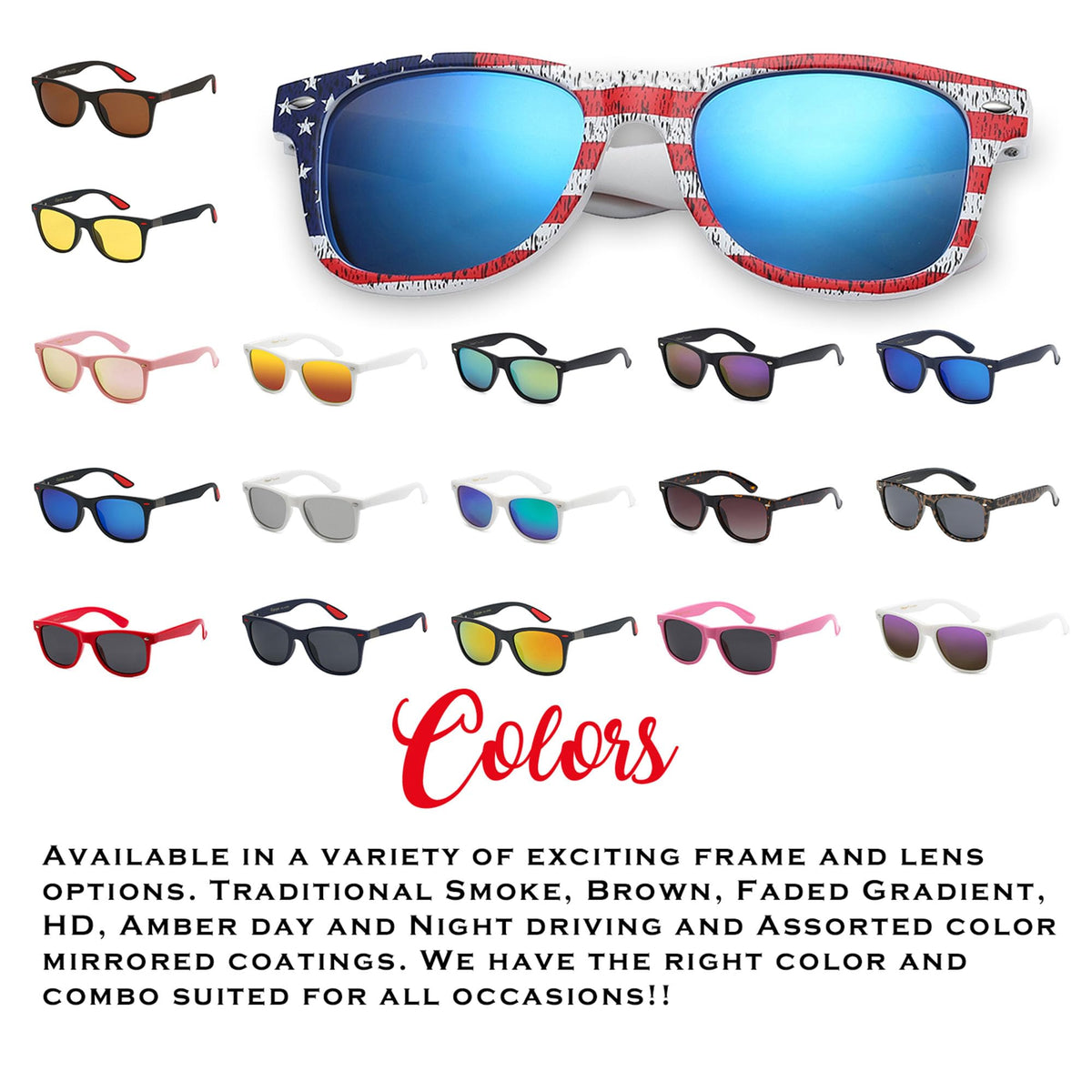 PolarSpex Polarized Sunglasses for Men and Women – UV Protection, Durable & Lightweight Retro Sunglasses for Driving, Fishing