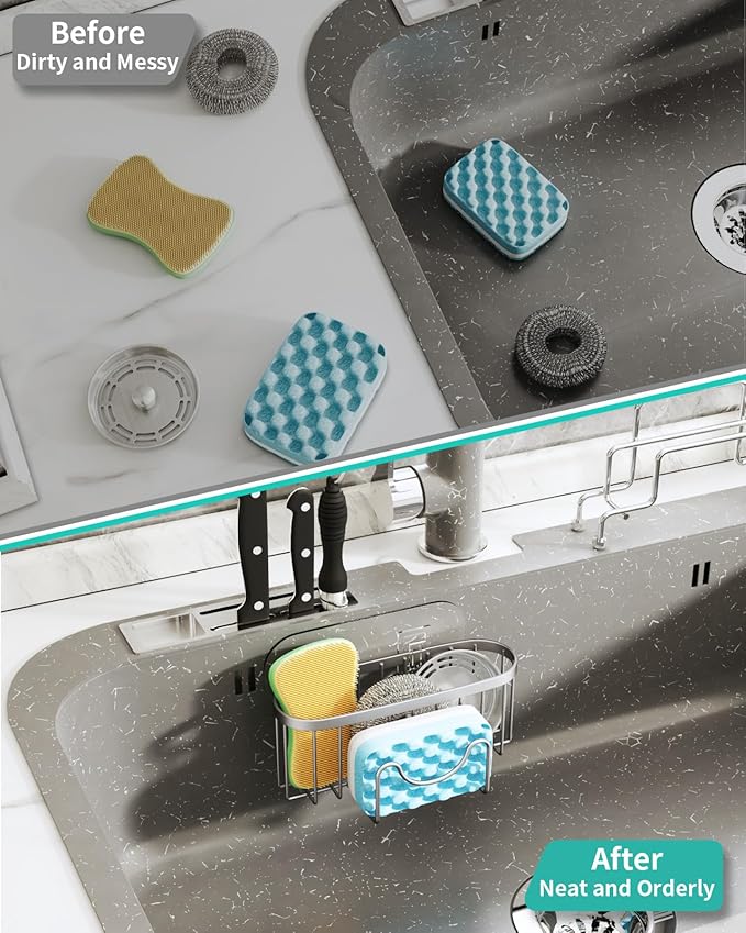 HapiRm Kitchen Sponge Holder for Sink