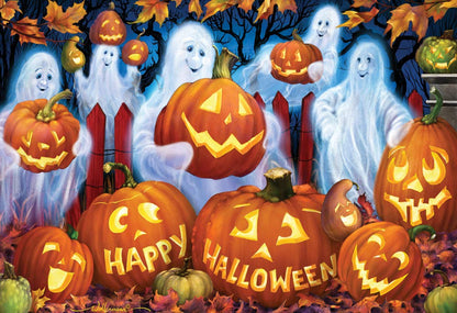 Vermont Christmas Company Happy Halloween Jigsaw Puzzle 100 Piece, Large Pieces Perfect for Kids and Seniors