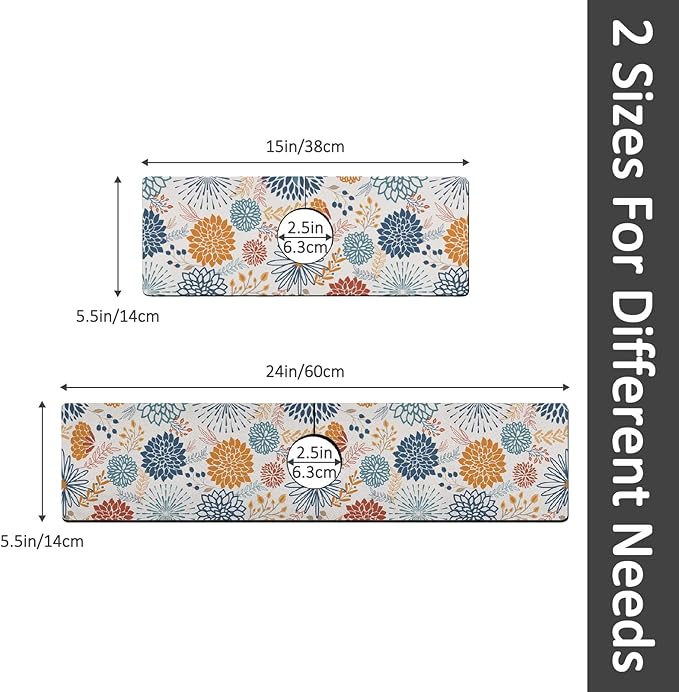 15" X 5.5" Kitchen Sink Splash Guard Faucet Mat Mandala Super Absorbent Fast