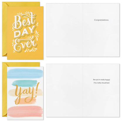 Hallmark Assorted Congratulations Cards (24 Cards with Envelopes) for Graduations, Promotions, Engagements, New Jobs, Baby Announcements