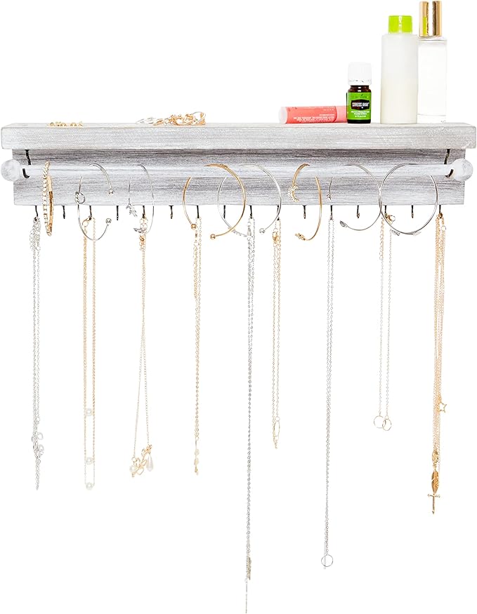 Rustic Necklace Jewelry Organizer